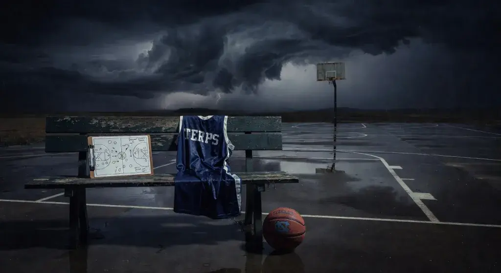 Maryland coach Brenda Frese confronts guard Oluchi Okananwa during NCAA tournament loss to North Carolina