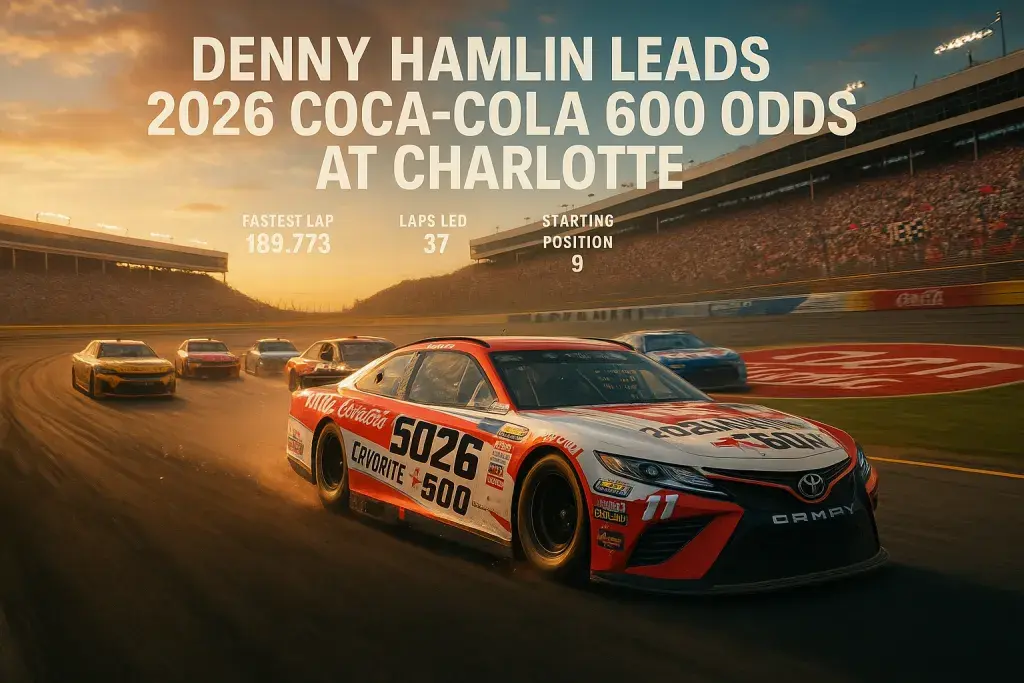 2026 NASCAR Odds: Denny Hamlin Favored To Win Coca-Cola 600