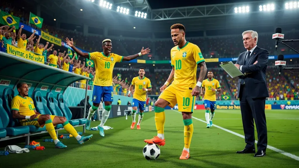 Neymar Closes In on World Cup Return as Ancelotti Confirms Scotland Fitness