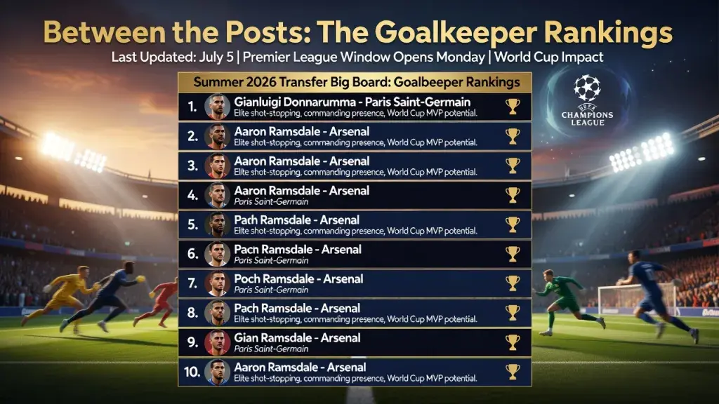Summer 2026 Transfer Big Board Ranks the Best Available Players by Position